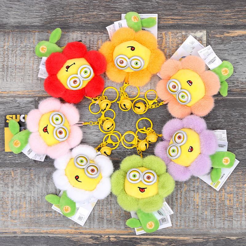 Очаровательный плюшевый брелок-игрушка Миньоны Гадкий Я, кукла для рюкзака для детей