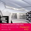 Для Hyundai Santa Fe - Защитная пленка для фар автомобиля с защитой от царапин из ТПУ PPF Ремонтная пленка от царапин Аксессуары