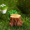 Cute Resin Small Tree Stump Cartoon Tree Stump Ornaments 9 Styles Simulation Tree Stump  Outdoor
