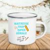 Creative Coffee Mugs French Print Enamel Mug Tea Drinks Dessert Breakfast Milk Cup Handle Drinkware Cups Best Gifts for Teacher