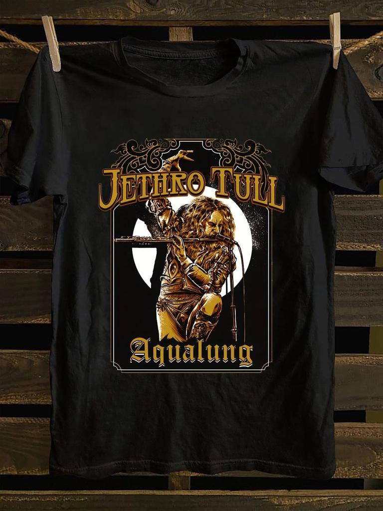 JETHRO TULL Aqualung Футболка с принтом - Ретро Черная футболка Идеально для фанатов рока и ценителей ретро-эстетики - Мужская Sum...