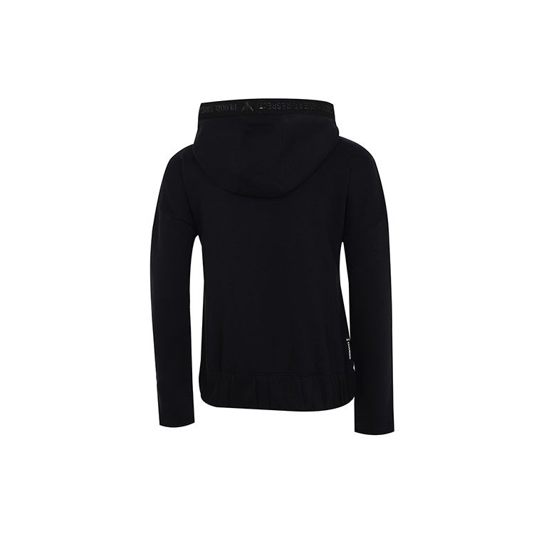 Under Armour Project Rock Cc Fleece Fz теплая спортивная толстовка с капюшоном женская верхняя одежда черная 1356958-001