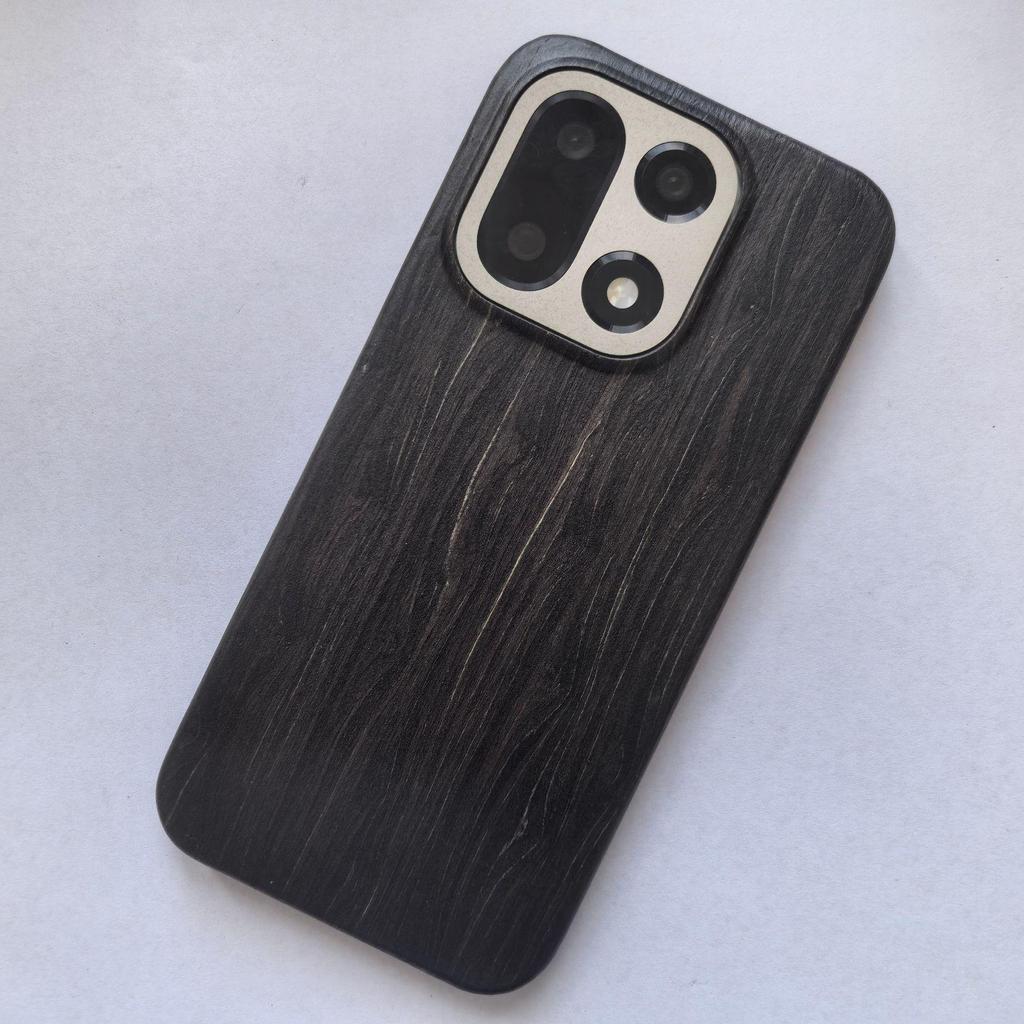 OnePlus 15 MagSafe-Compatible Wooden Magnetic Wireless Charging Car Phone Case