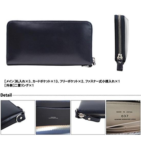 Porter PORTER COUNTER Men's Suede Long Wallet 037-02978 Black10