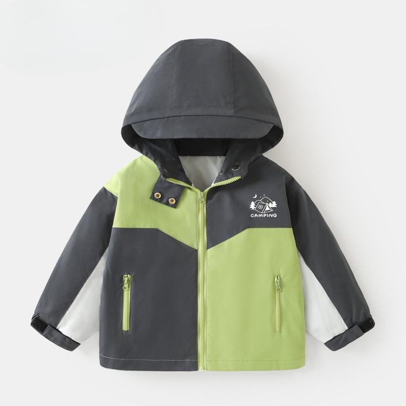 Весна и осень, новая детская повседневная универсальная куртка с капюшоном