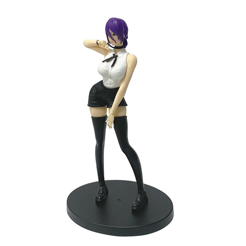 19 см Человек-бензопила Аниме Фигурка Резе ПВХ Модель Игрушка Кукла Стоячая Мультяшная Фигурка Действия Украшение Стола Коллекция Подарок на День Рождения