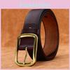 Square Buckle Mens Belt With Classic Alloy Pin Buckle For Casual And Formal Wear