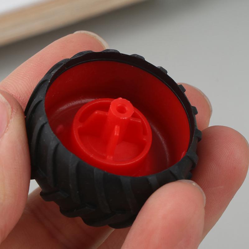 10 шт. игрушечных резиновых колес для ПК, покрышек, сделай сам, мини-технология, 4WD, цветные покрышки, отверстие