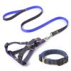 Premium Quality Durable Denim Dog Leash Harness Set Stylish Fur Collar Simple Design Small Medium Sizes for Cats Furry Friends