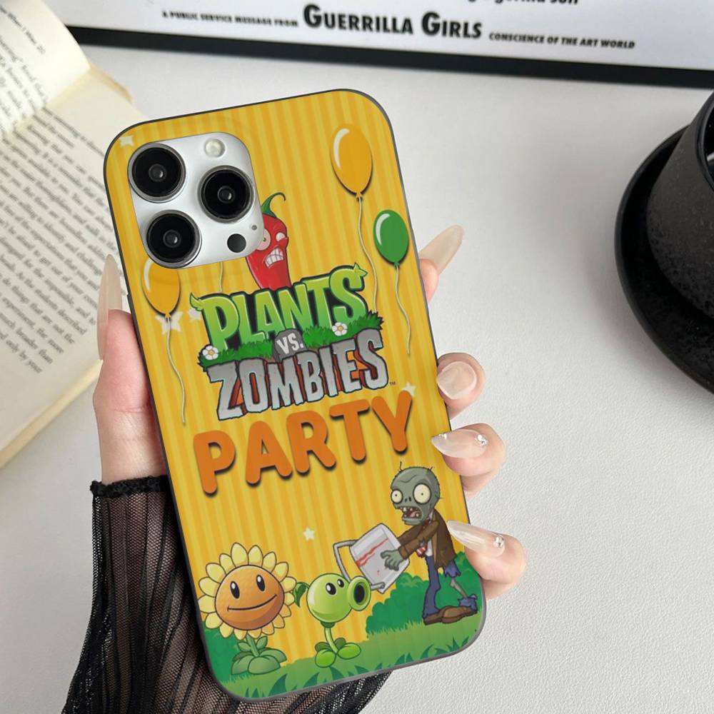 Чехол для телефона Plants Vs Game Z-Zombies для iPhone 11 12 13 14 15 16 17 Pro Max PLUS Pro Wave Гофрированный силиконовый чехол