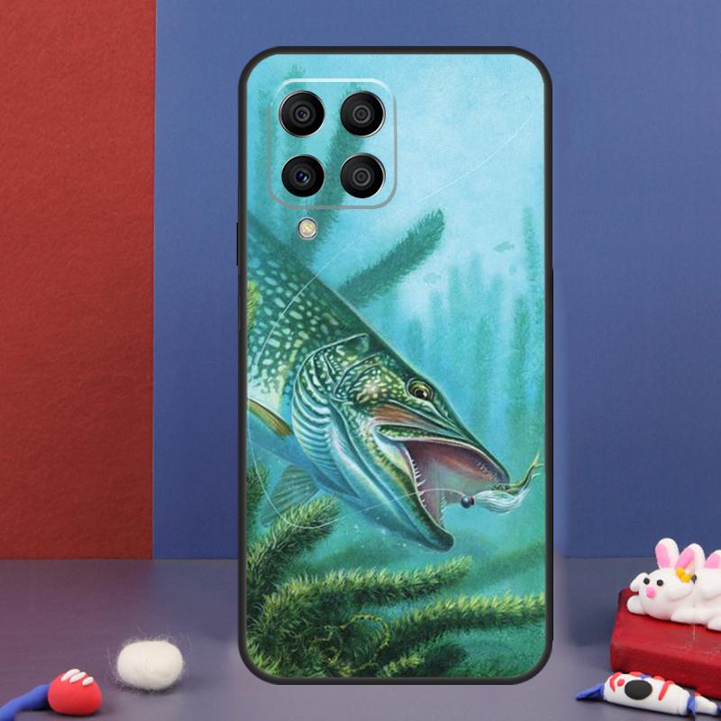 Fish Fishing Case For Samsung Galaxy M34 M14 M54 M13 M15 M36 M55 M35 M56 M16 M31 M11 M53 M12 M32 M52 M06
