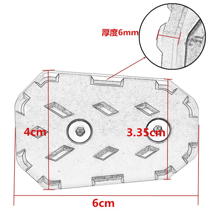 Motorcycle Accessories Rear Foot Brake Lever Pedal Extension Pad Enlarge Extender For Honda CB500X CB300R CB250R CB150R CB125R