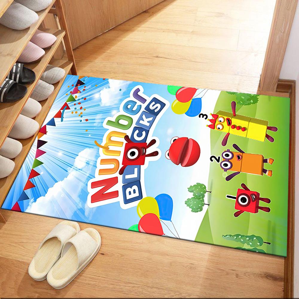 Numberblocks Floor Mat Suitable for Balcony Outdoor Playrooms Foyer Anti-slip Rug Office home decor Perfect Gift for Friends & Family