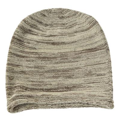 Nakota Новая стандартная вязаная шапка смешанного цвета и размера LL, смешанная коричневая шапка с отворотом, унисекс, мужская женская, (Голова 61-64см), (25)