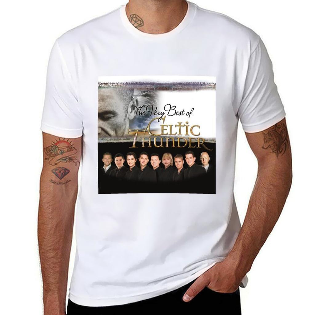 Лучшее из Celtic Thunder Футболка Летний Принт Короткий Рукав