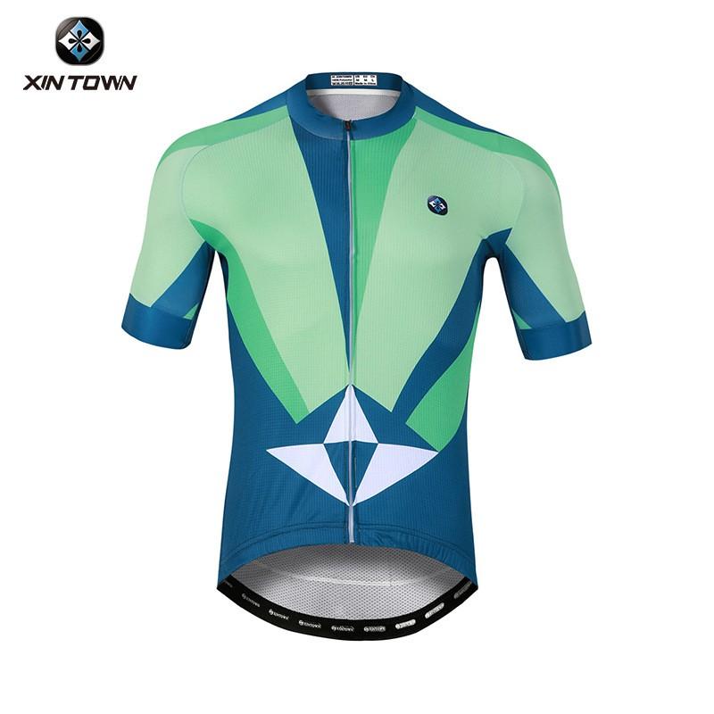 Mens Short Sleeve Cycling Jersey Road Bike Breathable Top Biking Sport Wear