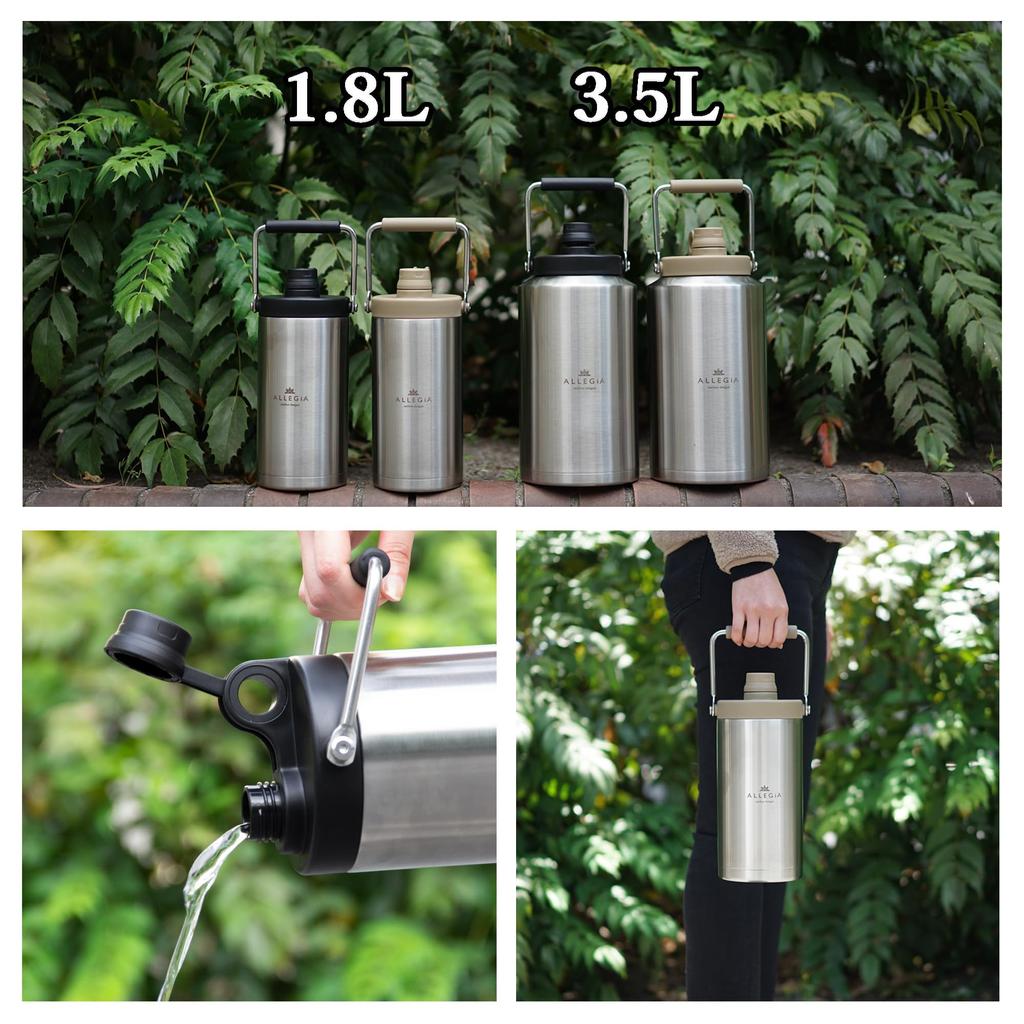 Алесия Контейнер для льда Кувшин Уличный Вакуумная бутылка Холодное хранение Лед Портативный Долгое время ГОРЯЧИЙ Подходящий Нержавеющая сталь Кемпинг Контейнер для льда ALLEGiA Серебристый x