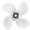 Marine Outboard Propeller 4 Blades 10 38x13in RH Aluminum Alloy Fit for Yamaha 25?60HP Engine