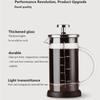 French Presses Pot Double Layer Heat Resistant Coffee Pot and Insulated Tea Brewer Milking Foam Hand Flushing Household Filter