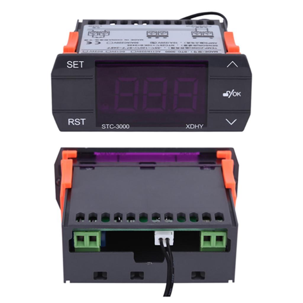 STC3000 220V Touch Digital Temperature Controller Thermostat With Sensor(30A)