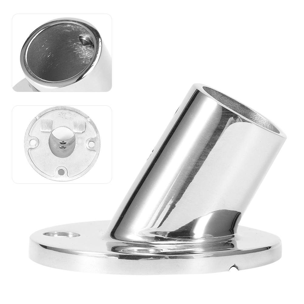 Основание для круглой трубы 60 градусов, фитинг для перил, нержавеющая сталь 316, морское оборудование для лодок, 25 мм 1 дюйм