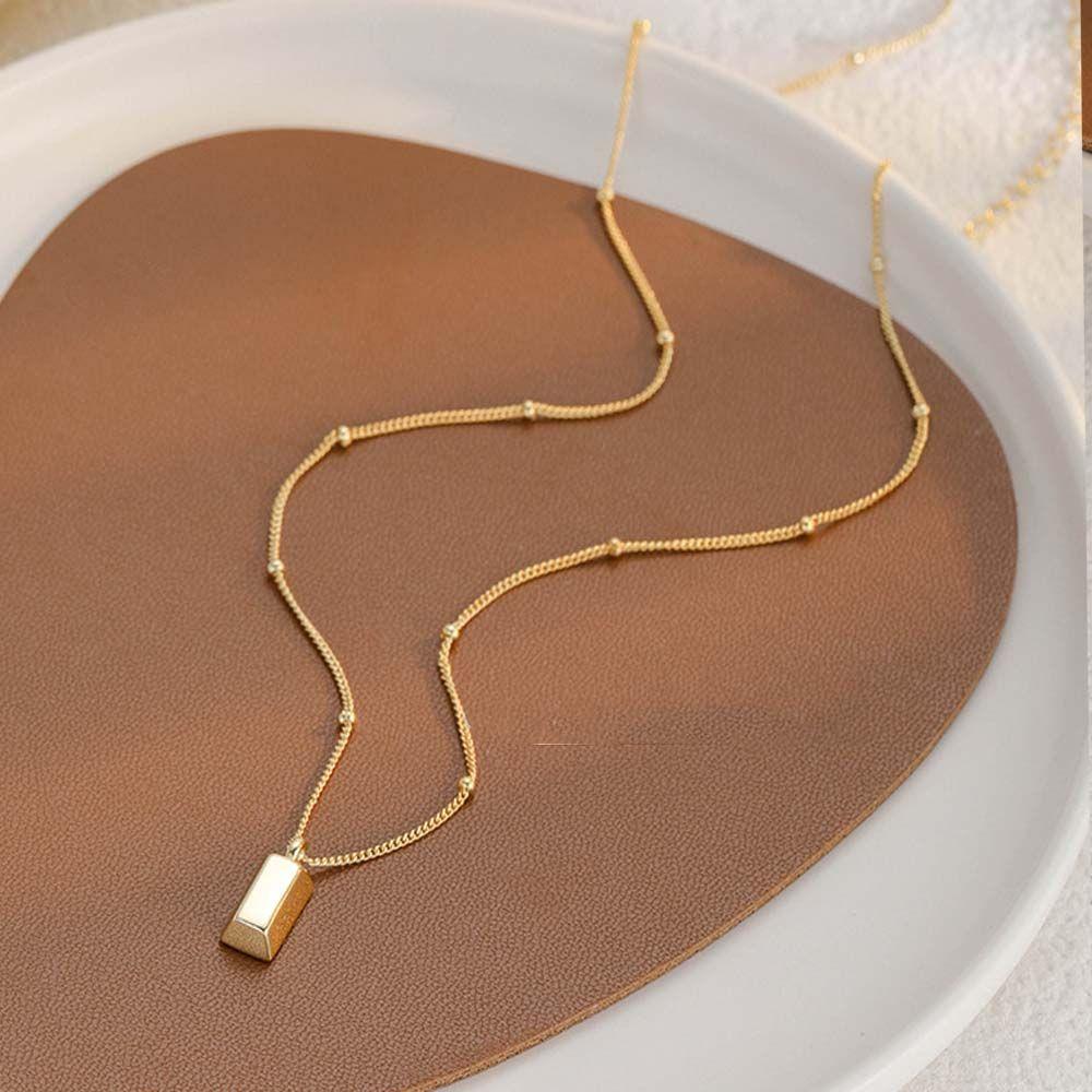 Temperament Party Pendant Female Jewelry Korean Style Women Necklace Clavicle Chain Gold Bar Choker