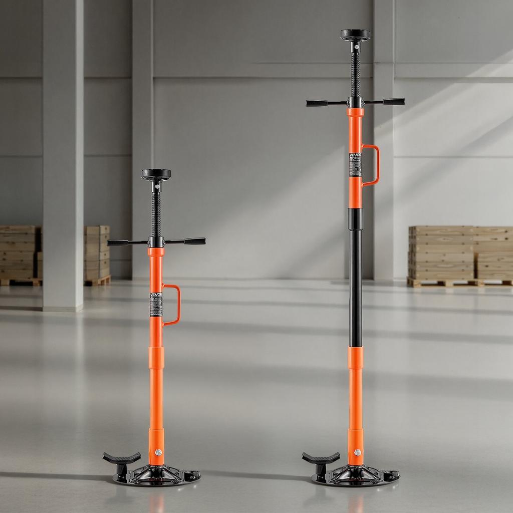 Underhoist Support Stand, 1 Ton Capacity Under Hoist Jack Stand with Handle, Adjustable Height, Bearing Mounted Spin Handle, Self-Locking Threaded