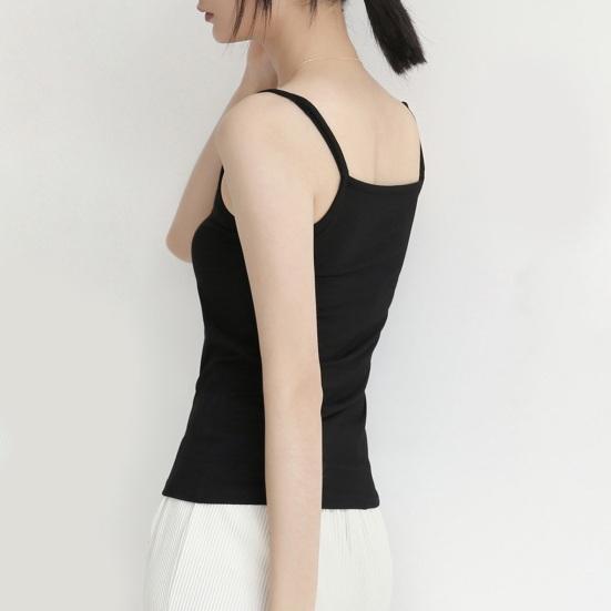 Летний жилет-слинг без рукавов, облегающий вариант, топы, однотонные, мягкие, эластичные, женские топы-майки, подчеркивающие фигуру