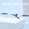 Square Frame Presbyopia Eyeglasses Frameless Anti-blue Light Glasses  Eye Protection