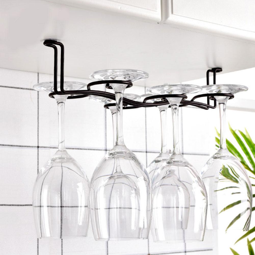 Подвесной органайзер для полки для вина на 6 бутылок из железа