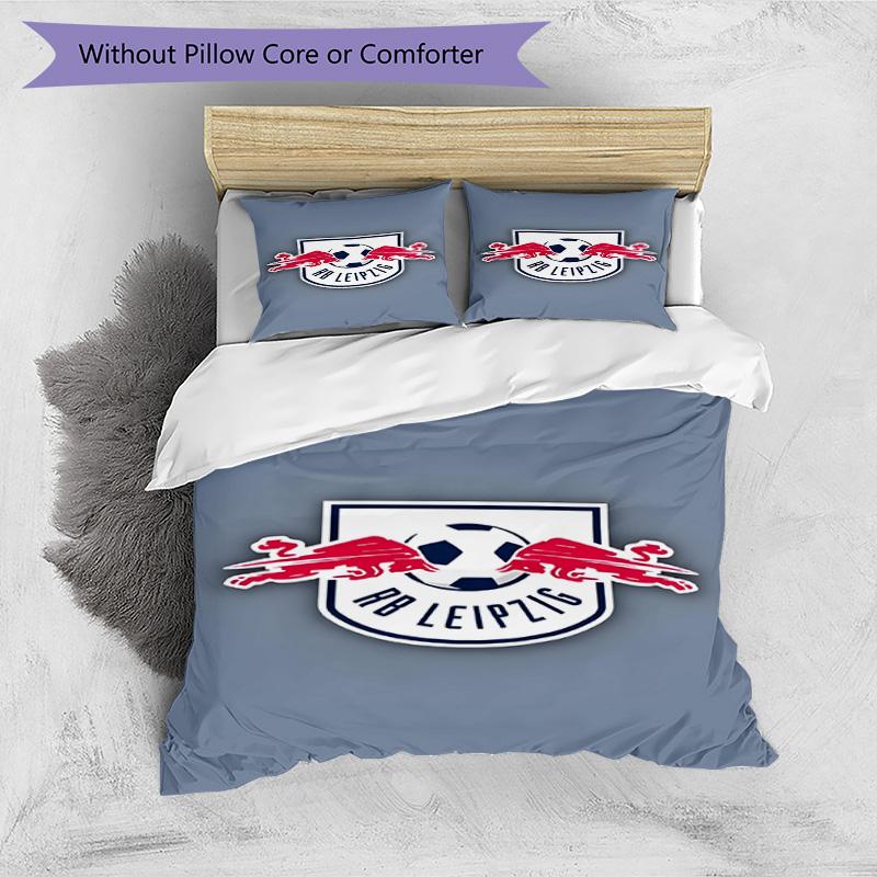 3pcs Duvet Cover Set (1*Duvet Cover + 2*Pillowcase, Without Core), RB Leipzig Print Bedding Set, Bedroom Decor, All‑Season, Birthday Gift