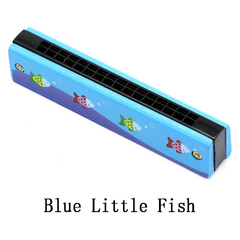 Children's Anime Wooden Harmonica Musical Instruments Toys Music Teaching Aids Montessori Early Education Puzzle Otoatone Action