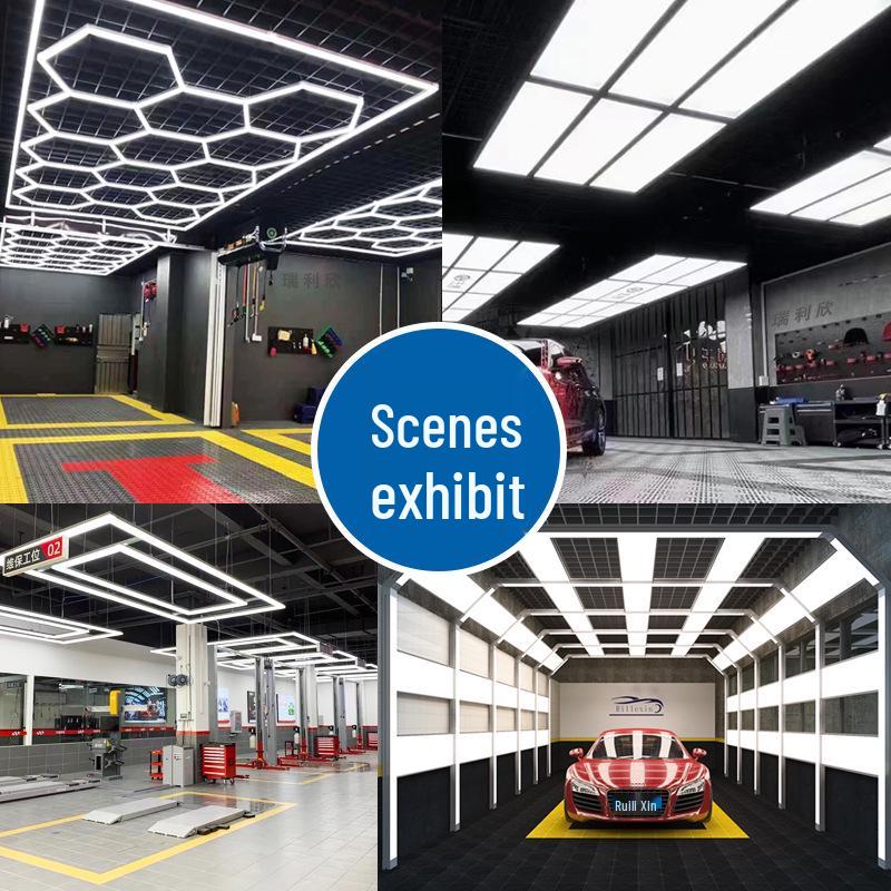 Hexagonal LED Honeycomb Light for Car Detailing Bay & Mechanic Bay