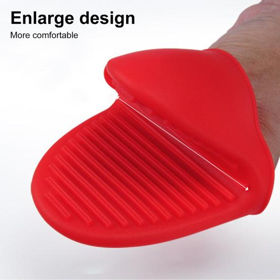 4Pcs Silicone Oven Mitts Heat Resistant Kitchen Mittens Pinch Mitts Anti-Scald Silicone Potholders Non-Slip Cooking Mitts Versatile Mini Oven Mitts