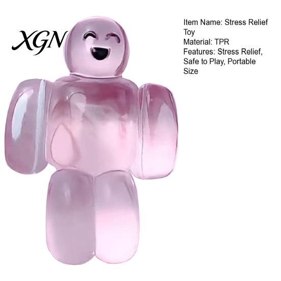 Adults Stress Relief Toy Transparent Slow Rising Decompression Bubble Robot Bunny Octopus Pinch Squeeze Soft TPR Ball Fidget Sensory