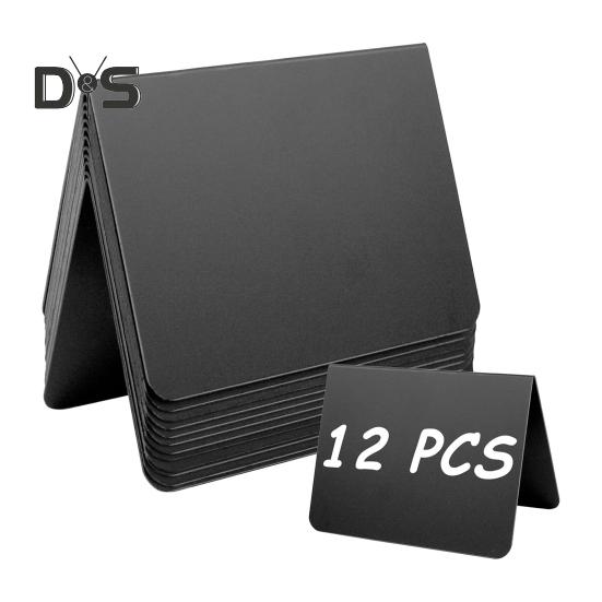 12 шт. маленькие доски для записей, еда, шведский стол, многоразовые мини-доски для мела с белой ручкой, мини-бирки для мела