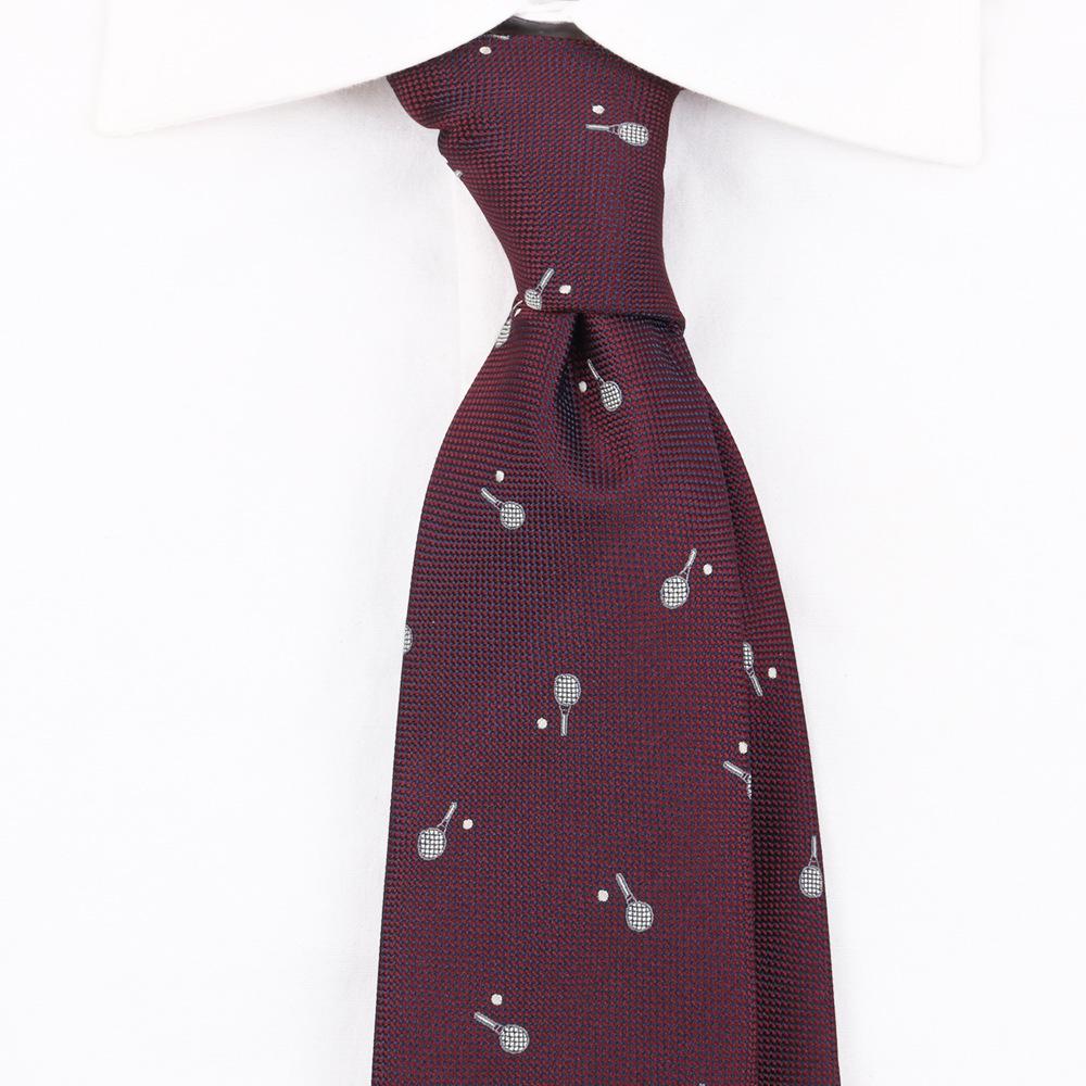 Галстук Мужской Ретро Темно-красный Британский 8 см Высокий Вкус Платье Профессиональный Бизнес Полосатый Свадебный Жених Свадебный Тренд