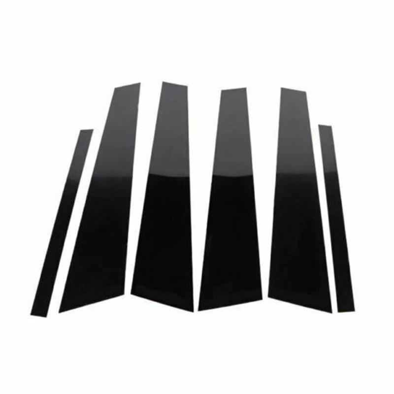 Для BMW 7 серии F01 F02 2009-2015 глянцевая черная накладка на окно, наклейка на колонку BC, полированные стойки стойки