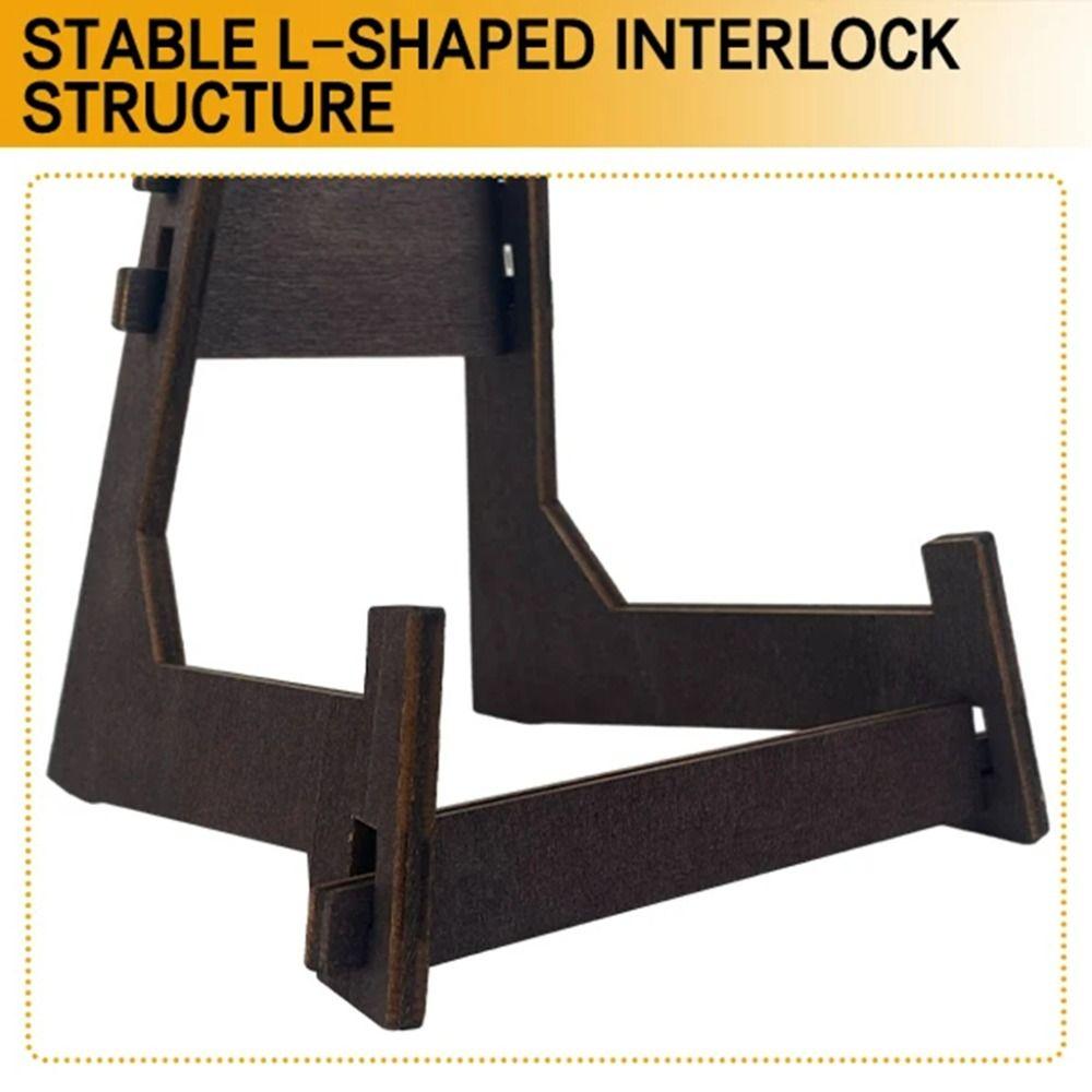 Нескользящая подставка для фоторамки Деревянная подставка для книг Художественная подставка для кулинарных книг