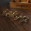 Brass Mythical Beasts: Qinglong, Suzaku, White Tiger, Xuanwu - Decorative Tea Pet Ornaments
