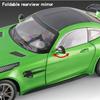Большой 1:18 Mercedes-Benz AMG GTR Модель автомобиля Металлический литой автомобиль Коллекционная игрушка для хобби Звук и свет инерционный механизм Миниатюрная игрушка для мальчиков Детский подарок