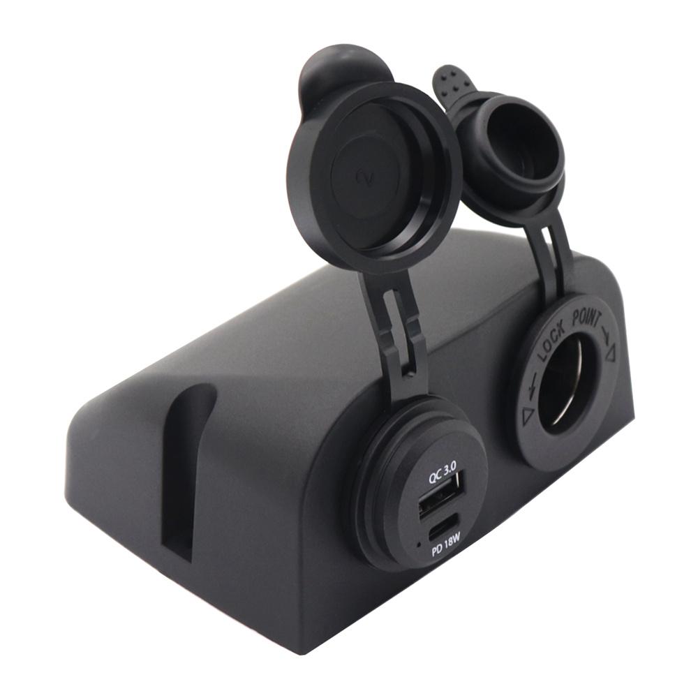 10-30 В QC3.0 и TYPE-C Двойное зарядное устройство Автомобильный прикуриватель Разъем-штекер Для лодки автомобиля