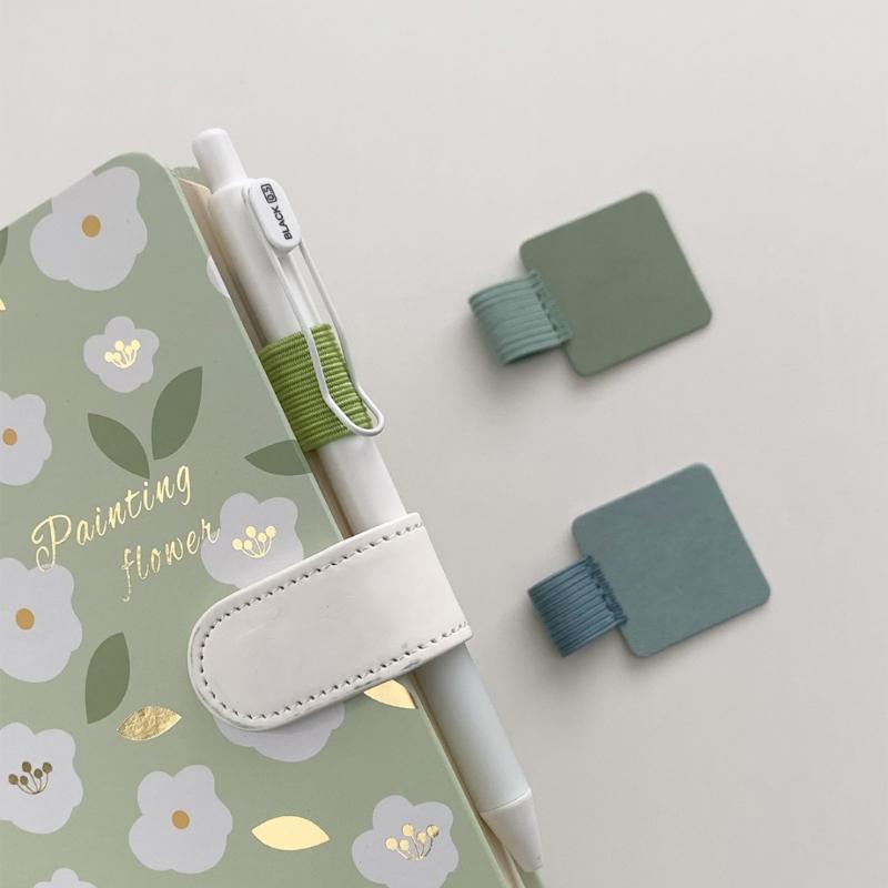 5/10 шт. Самоклеящийся зажим для ручки Эластичный держатель-петля для ручек Для блокнотов Ежедневников Планировщиков Аксессуары Канцелярские товары для офиса и школы