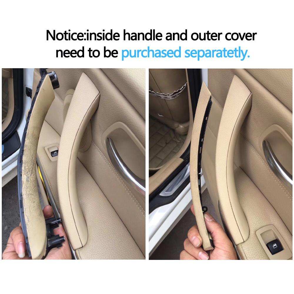 Бежевый, черный, серый цвет, накладка на ручку ручки пассажирской двери для BMW 3 серии E90 E91 E92 316i 318i 320i 325i 328i