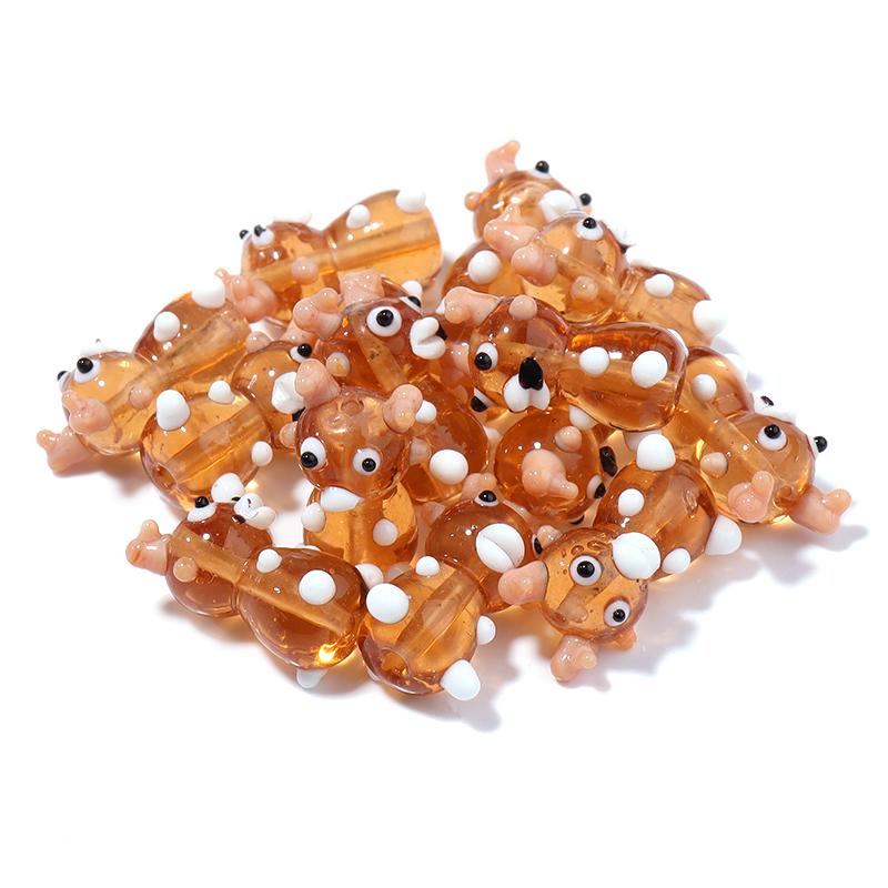2Pcs Christmas Collection Lampwork Loose Beads Christmas Tree Santa Claus Snowman shaped Beads For DIY Bracelet Jewelry Gifts