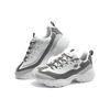 Skechers D'LITES 1.0 Мужские Ткань Синтетическая Кожа Легкие Низкие Повседневные Кроссовки Белый Черный 894290-WGY