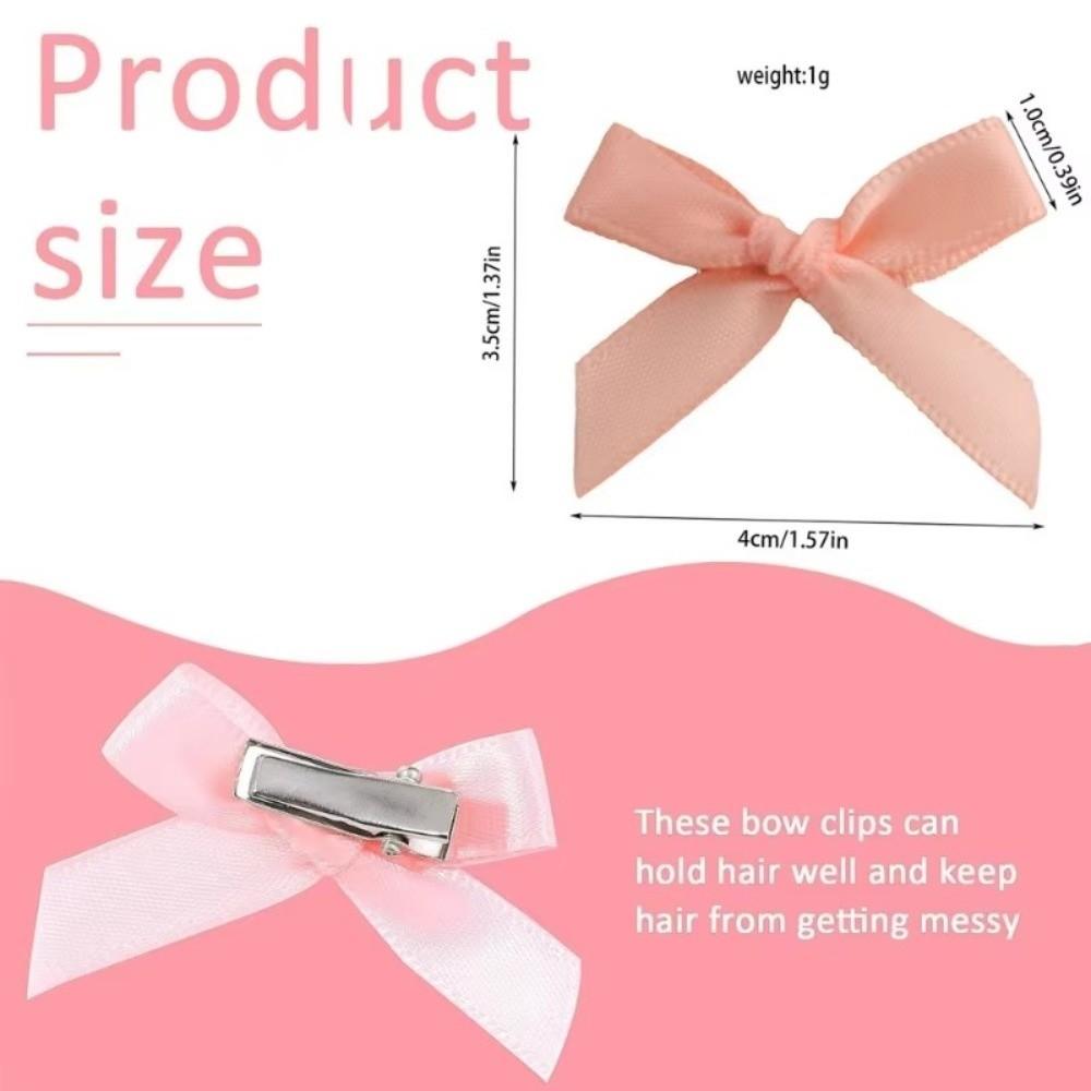 20/36Pcs Mini Bow Hair Clip Colorful Waterdrop Hair Clips New Ribbon Barrette Women's Girls
