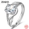 925 Sterling Silver Ruby Ring for Women Wedding Fashion Jewelry