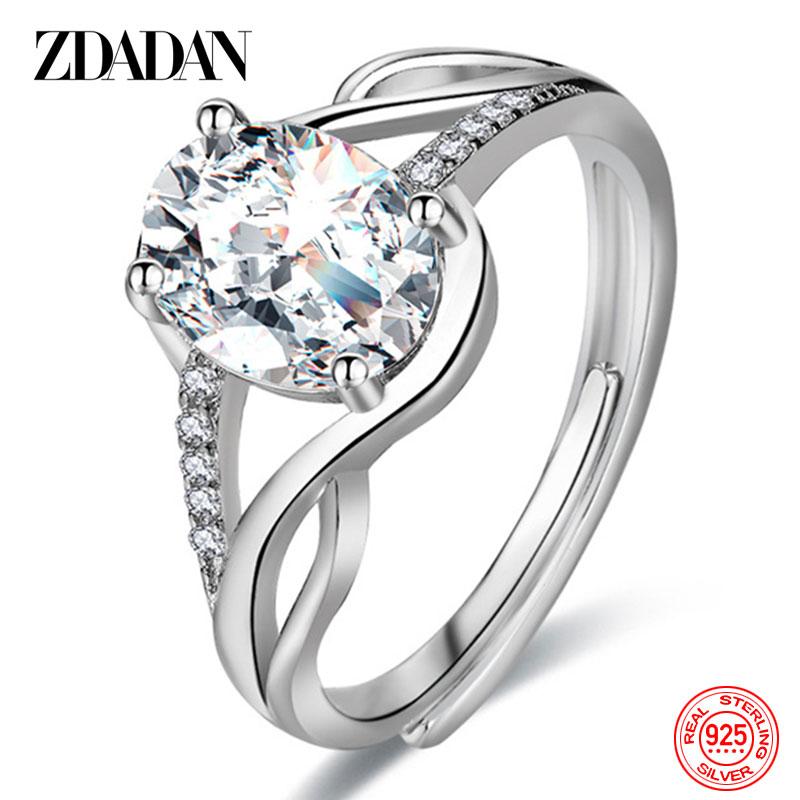 925 Sterling Silver Ruby Ring for Women Wedding Fashion Jewelry