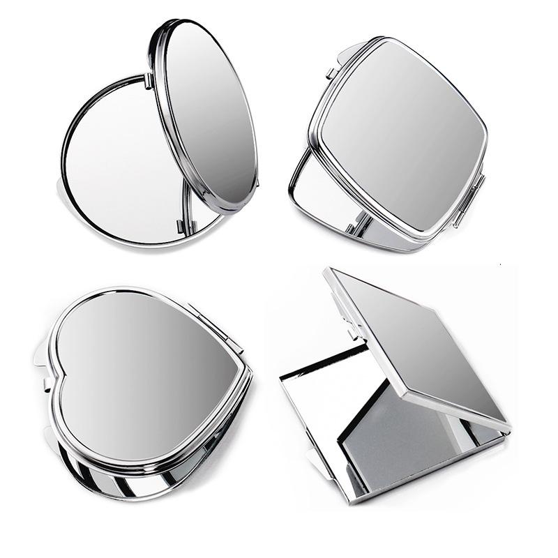 Customized Blank Metal Makeup Compact Mirror Sublimation Printed Pocket Mirror